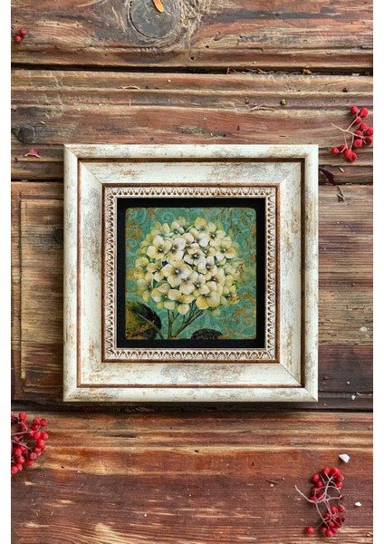 Turuncu 20X20 cm Taşlı Çerçeveli Duvar Dekoru fiyatları