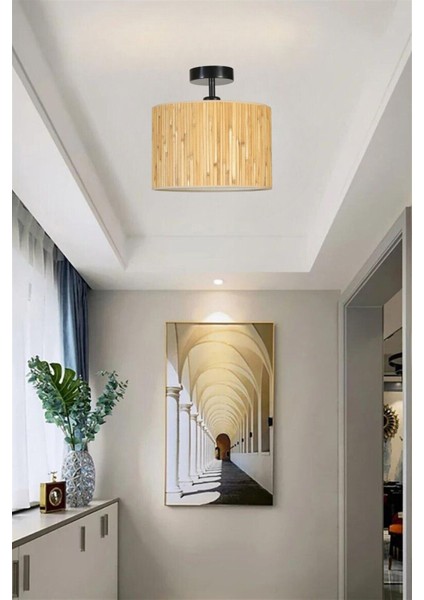 Çok Renkli Abajurlu Tavanda Asma Işık Modern Dekorasyon Parlaklık