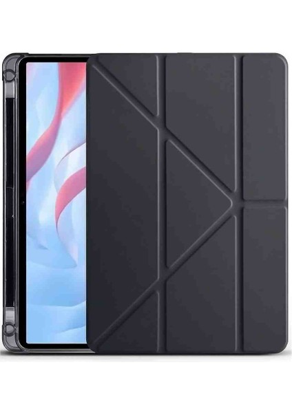 Honor Pad X9A Uyumlu 11.5" Fuchsia Trifolding Kalem Bölmeli Standlı Tablet Kılıfı