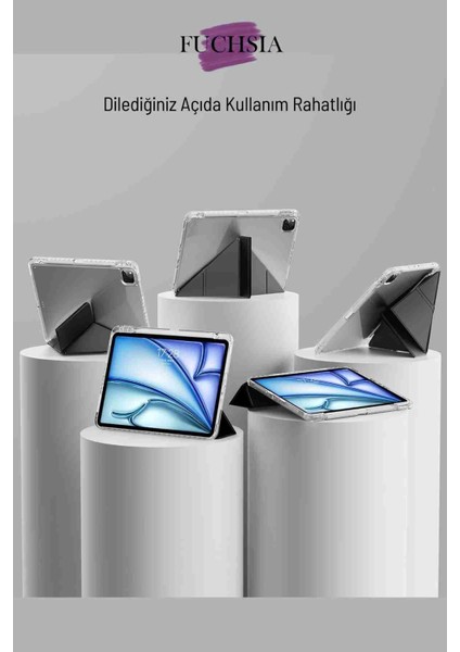 Honor Pad X9A Uyumlu 11.5" Fuchsia Trifolding Kalem Bölmeli Standlı Tablet Kılıfı indirimleri