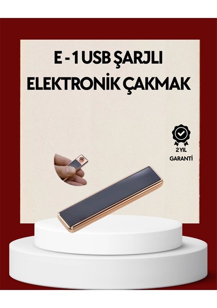 Plazma Ark Teknolojili Elektrikli Çakmak – Dokunmatik, LED Göstergeli, Şarj Edilebilir