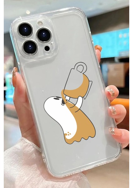 Iphone 14 Pro Uyumlu Desenli Şeffaf Silikon Kılıf MNL30 modelleri