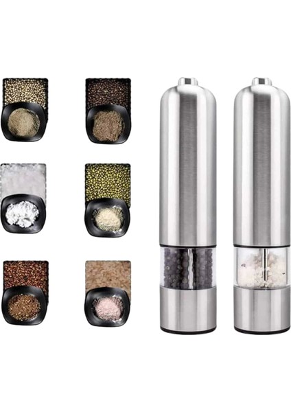 Baharat Öğütücü Otomatik Ayarlanabilir Tuz Karabiber Baharat Değirmeni indirimleri