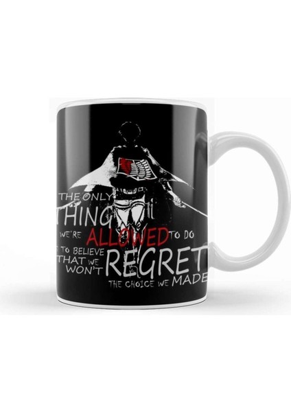 Levi Kupa Bardak, Porselen, Beyaz, Efsanevi Anime Figürlü Tasarım