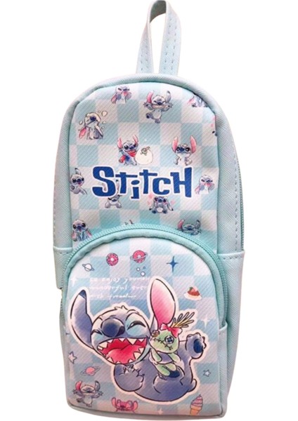 Çanta Şeklinde Stitch Kalem Kutusu Buz Mavisi