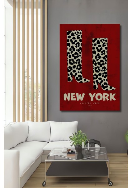 Leopar Desenli Mdf Dikdörtgen Duvar Tablo, Ev ve Ofis Dekorasyonu Için Şık Tasarım