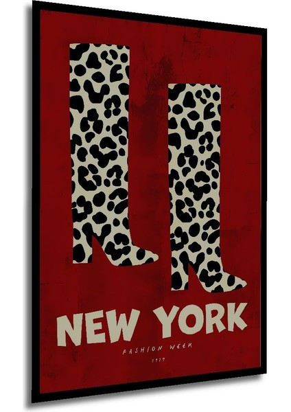 Leopar Desenli Mdf Dikdörtgen Duvar Tablo, Ev ve Ofis Dekorasyonu Için Şık Tasarım