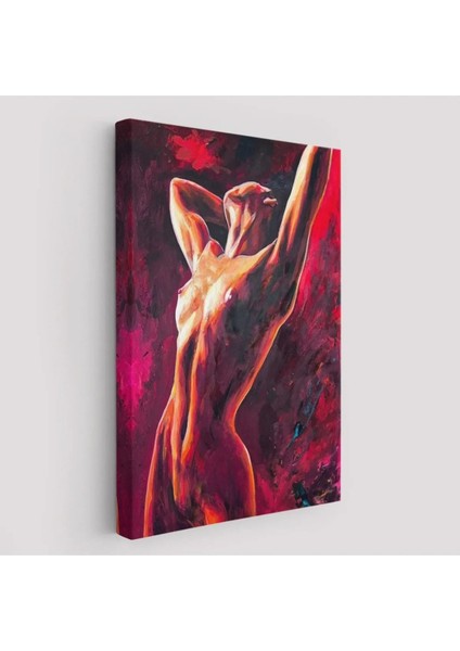Renkli Dans Eden Kadın Temalı Dekoratif Duvar Tablo, Şık ve Canlı Dekorasyon Parçası fiyatları