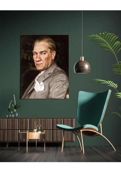 Çok Renkli Atatürk Temalı Kanvas Tablo, Şık ve Modern Dekorasyon Parçası modelleri