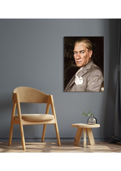 Çok Renkli Atatürk Temalı Kanvas Tablo, Şık ve Modern Dekorasyon Parçası indirimleri