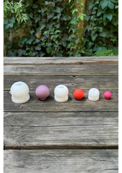 Beyaz Silikon Mum Kalıp Seti, Üçlü Küre Tasarımı, Dekoratif ve Kolay Kullanım fırsatları