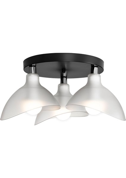 Şeffaf ve Beyaz Üçlü Tavan Avizesi, Şık ve Modern Aydınlatma Seçeneği modelleri