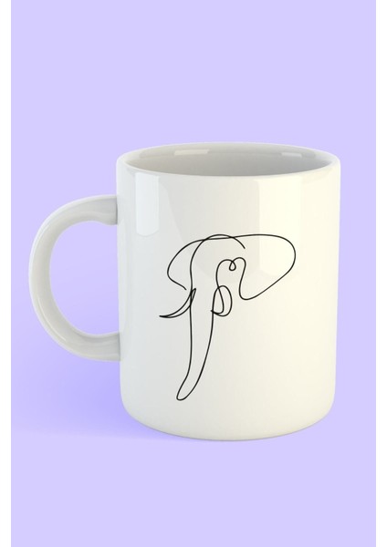 Beyaz Çizgili Fil Figürlü Sevimli Oyuncak