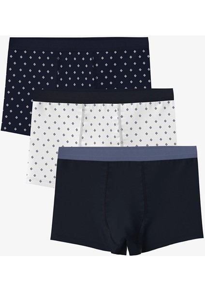 Lcw Kids Mavi Baskılı Erkek Çocuk Boxer 3'lü