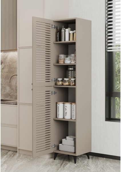 Lidya Panjur Kapaklı Mdf Banyo Dolabı- Kiler Dolabı- Mutfak Dolabı - Çok Amaçlı Saklama Dolabı fırsatları