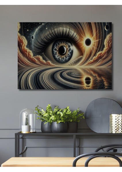 Renkli Ahşap Dekoratif Dikdörtgen Tablo, Ev ve Ofis Için Şık Dekorasyon Parçası