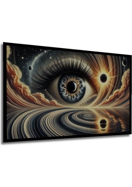 Renkli Ahşap Dekoratif Dikdörtgen Tablo, Ev ve Ofis Için Şık Dekorasyon Parçası