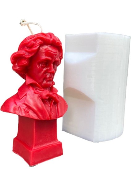 Beyaz Silikon Mum Kalıbı, 1 Adet, Şık ve Kullanışlı Tasarım