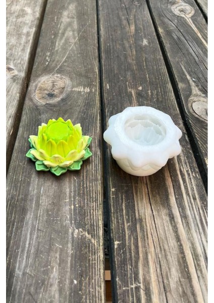 Beyaz Lotus Çiçek Silikon Mum Kalıbı, 8 Parçalık Set fırsatları