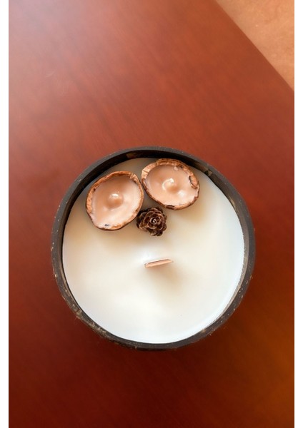 Vanilya ve Coconut Kokulu Doğal Soya Wax Mum, 400G, Beyaz Renk fiyatları
