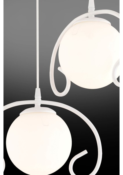 Şık Beyaz 3'lü Camlı Sarkıt Tepsi, Lüks Avize Aydınlatma indirimleri