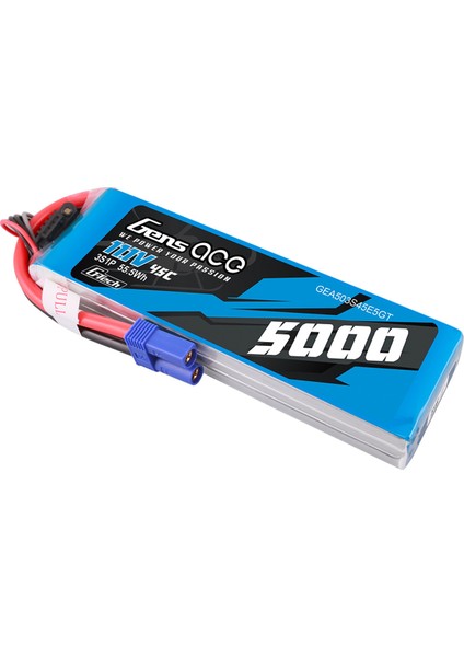 Gens Ace G-Tech 3s 5000MAH 45C Lipo Batarya modelleri