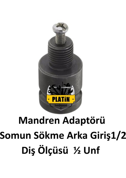 Somun Sökme Adaptörü Mandren 1/2