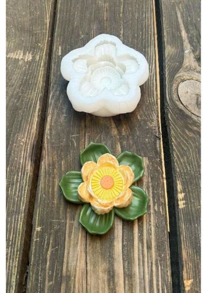 Beyaz Lotus Çiçek Silikon Mum Kalıbı, 4'lü Set, Yaratıcı ve Şık Tasarım fırsatları