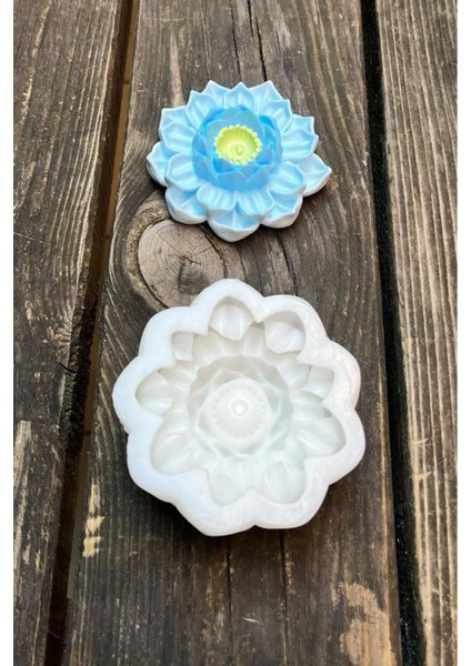Beyaz Lotus Çiçek Silikon Mum Kalıbı, 3'lü Set, Ev Dekoru ve Hediye Seçenekleri fiyatları