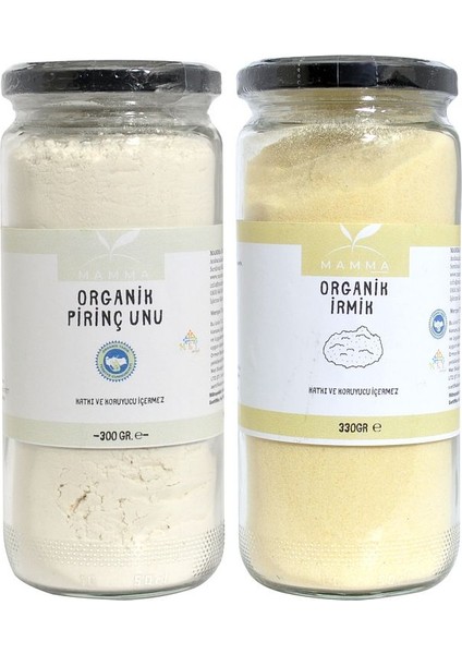 Organik Bebek Irmiği ve Organik Tam Pirinç Unu Seti 300GR