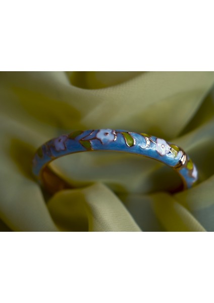 Saaden Bahar Desenli Trend Kelepçe Bilezik