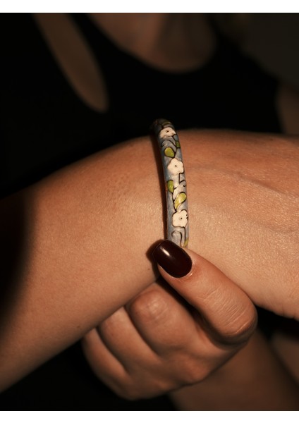 Saaden Bahar Desenli Trend Kelepçe Bilezik fiyatları