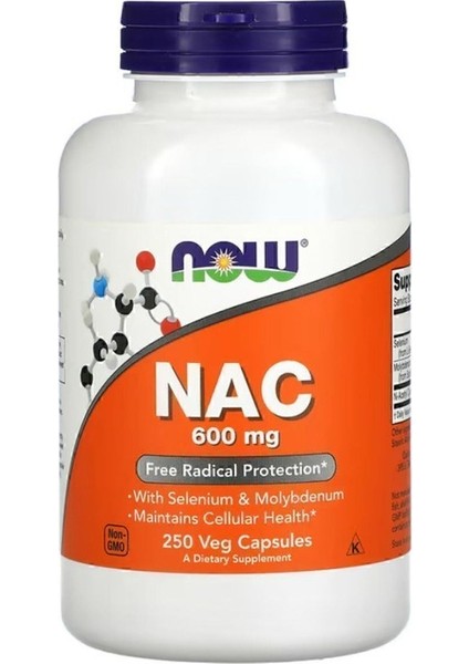 NAC 600 mg, 250 Veg Capsules