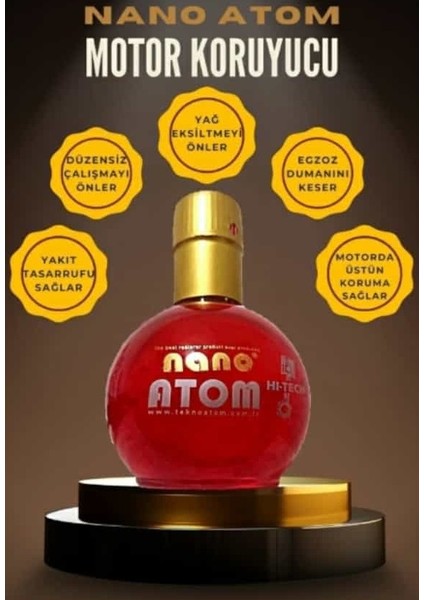 Atom Motor Performans Katkısı Motor Düzenleyici Duman Kesici 330 ml Motorda Kanıtlanmış En İyi Performans fırsatları
