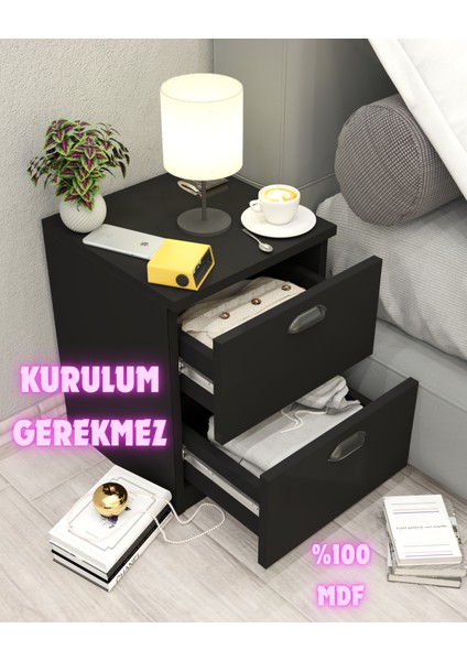Nori Gizli Bölmeli Komodin,mdf,kurulu Gönderilir,montaj Gerekmez