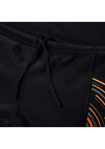 Placement Print Aquashort Erkek Çocuk Yüzücü Mayosu Siyah fırsatları