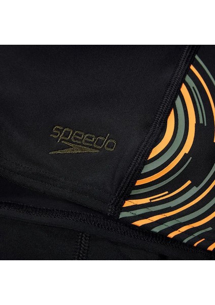 Placement Print Aquashort Erkek Çocuk Yüzücü Mayosu Siyah indirimleri