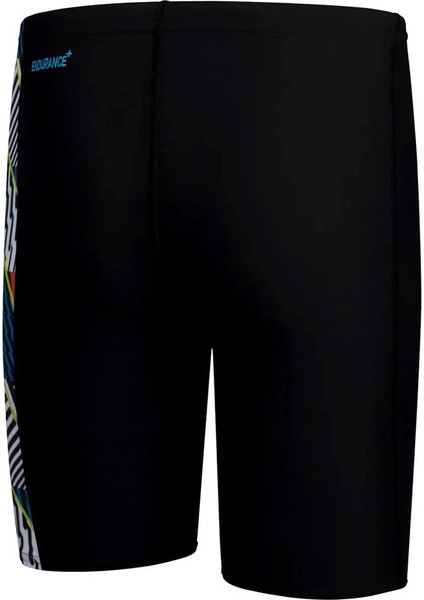 Digi Allover Panel Jam-Mer Erkek Çocuk Yüzücü Mayosu Siyah modelleri