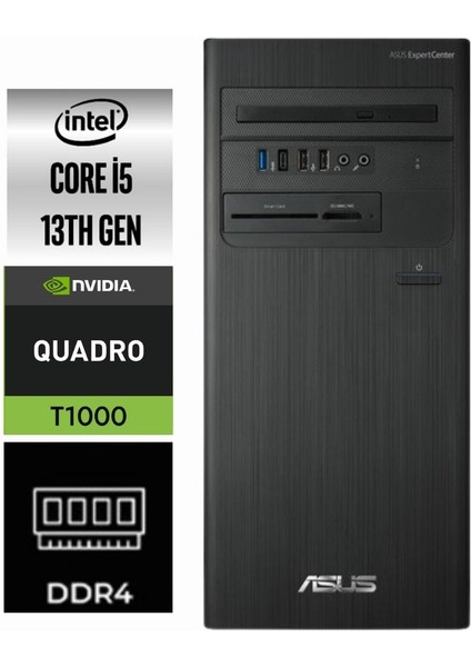 Expertcenter D5 Tower I5-13400 D500TE-685 32GB 4tb Quadro T1000 8gb Windows 11 Pro Masaüstü Bilgisayar