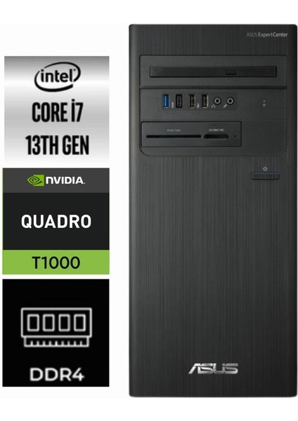 Expertcenter D5 Tower I7-13700 D500TE-643 8gb 1tb Quadro T1000 4 GB Windows 11 Pro Masaüstü Bilgisayar