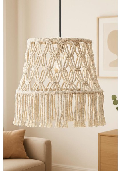 El Yapımı Tekli Sarkıt Avize, Şık ve Doğal Aydınlatma Seçeneği