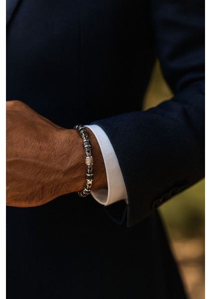 Picasso Jasper Hematit Doğal Taş Bileklik SPF-A-058