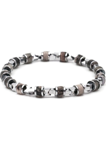 Picasso Jasper Hematit Doğal Taş Bileklik SPF-A-058 modelleri