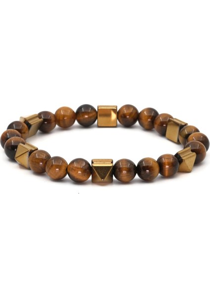 Kaplan Gözü Hematit Doğal Taş Bileklik SPF-A-030 fiyatları