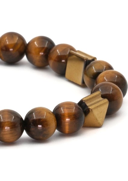 Kaplan Gözü Hematit Doğal Taş Bileklik SPF-A-030 modelleri