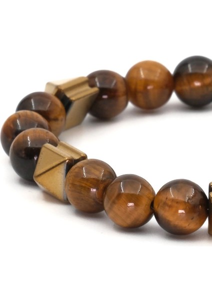 Kaplan Gözü Hematit Doğal Taş Bileklik SPF-A-030 fırsatları