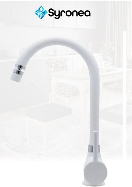 Delta Beyaz Mutfak Evye Bataryası 360 Derece Döner Başlıklı Lavabo Aç Kapa Batarya Musluk modelleri