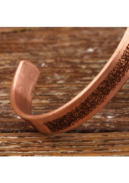 El Yapımı Motifli Saf Bakır Unisex Bileklik SPF-B-008 modelleri
