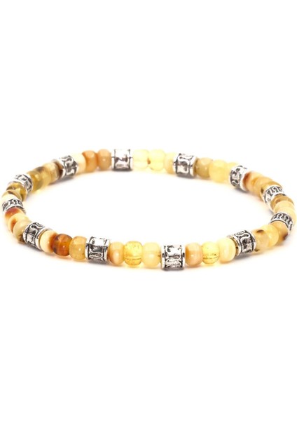 Kehribar ve Hematit Doğal Taş Bileklik SPF-A-042 modelleri