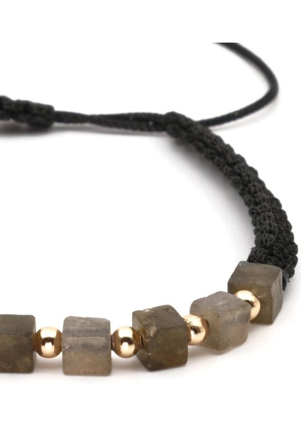 Labradorit Macrome Doğal Taş Bileklik SPF-A-050 modelleri